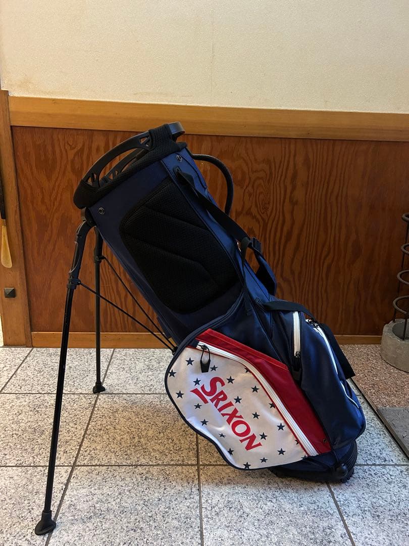 Srixon スタンドゴルフバッグ ネイビー/ホワイト/レッド