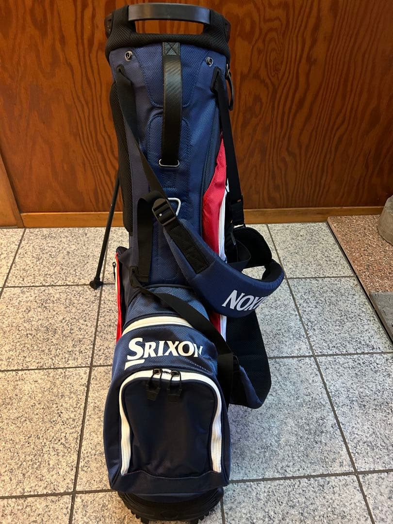 Srixon スタンドゴルフバッグ ネイビー/ホワイト/レッド