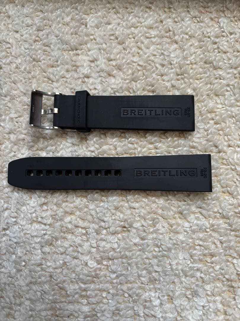 BREITLING ブラックラバーベルト