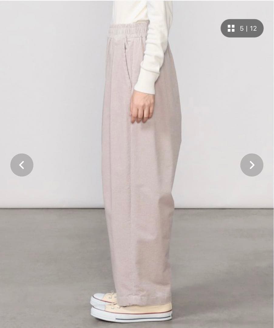 nicholson & nicholson 〈別注〉ワイドドローコードパンツ