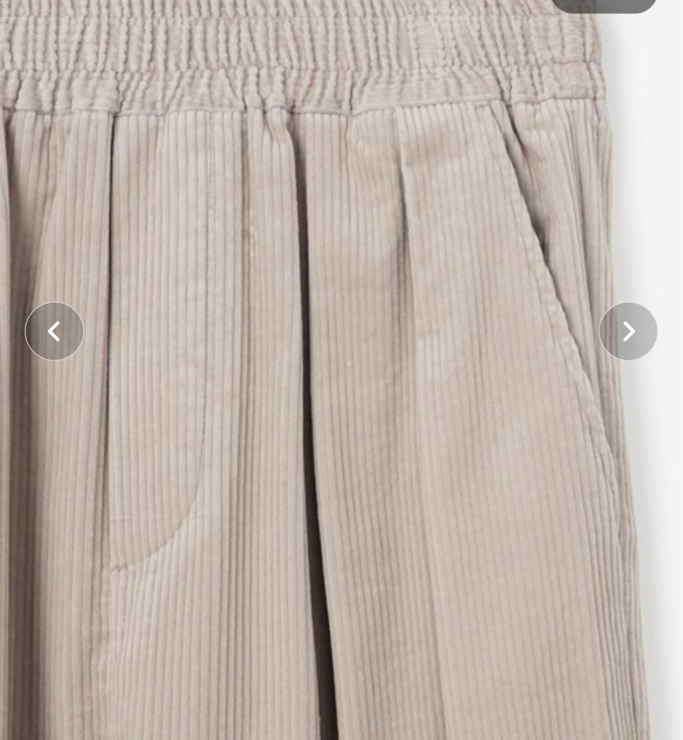 nicholson & nicholson 〈別注〉ワイドドローコードパンツ