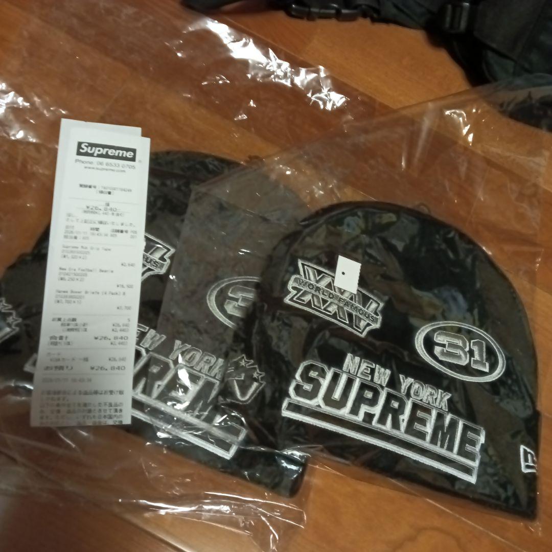 Supreme New Era Football Beanie 黒