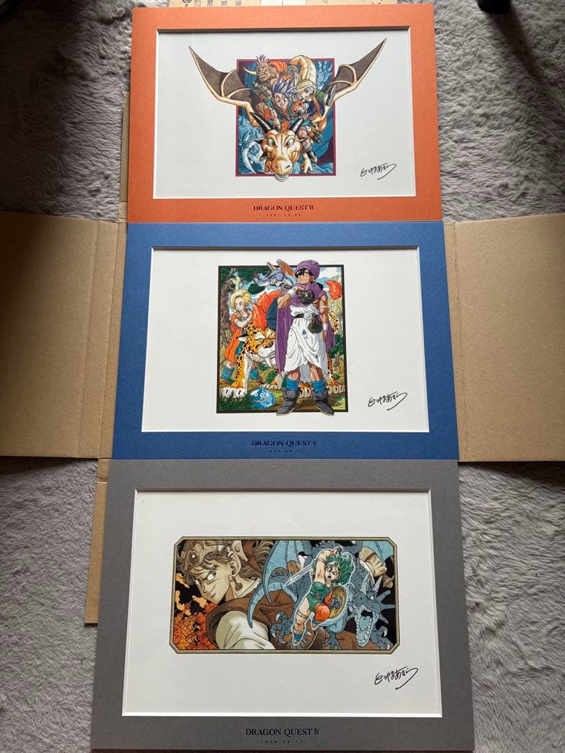 ドラゴンクエスト Ⅳ Ⅴ Ⅵ 原画3枚セット ドラクエ　複製原画　vジャンプ