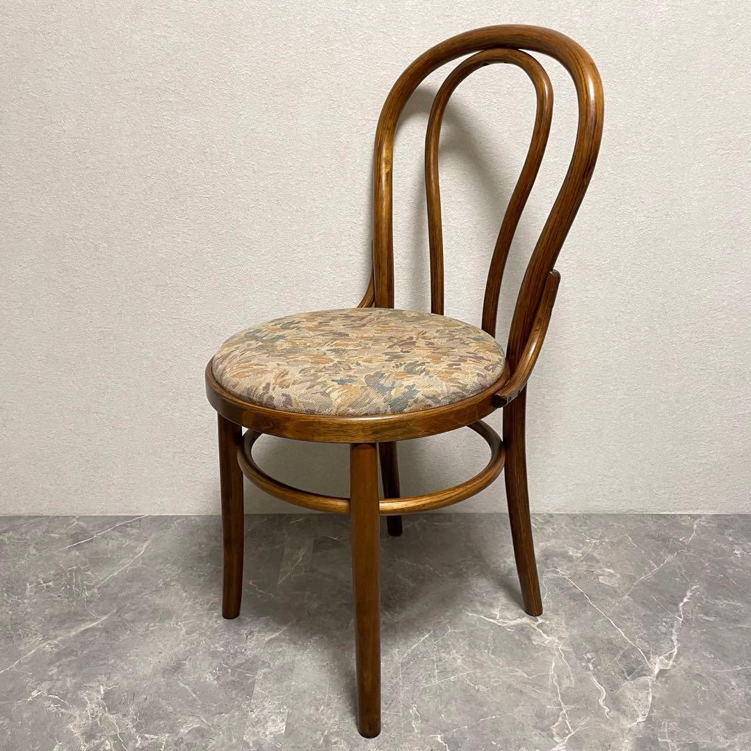 英国アンティーク調　① 無垢ベントウッドチェア 曲木　椅子　リビングチェア