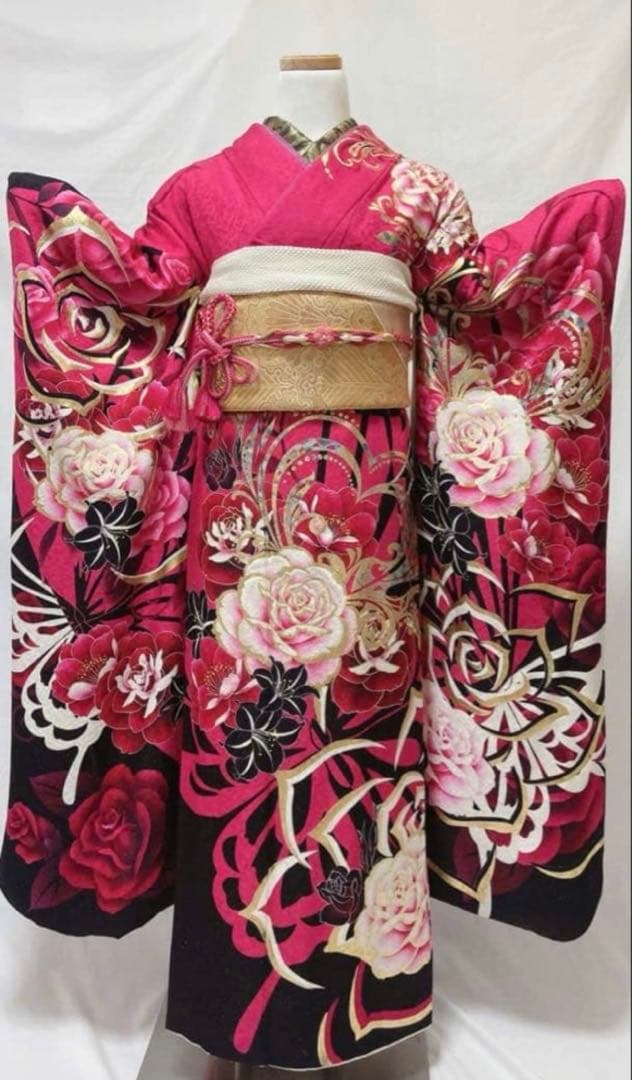 振袖 ピンクラメ ギャル系