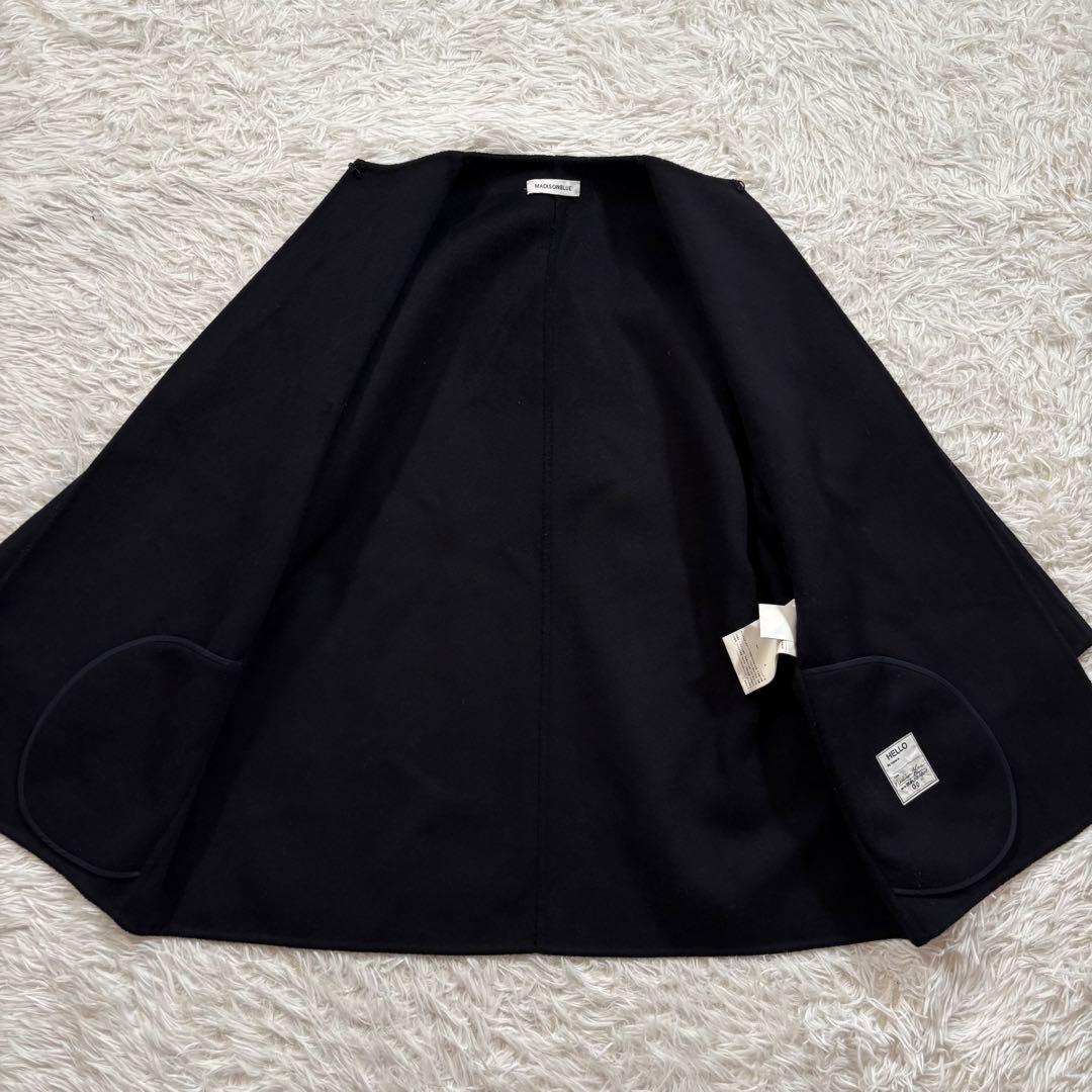 マディソンブルー　リバー　ショート　コート　ノーカラー　martinique
