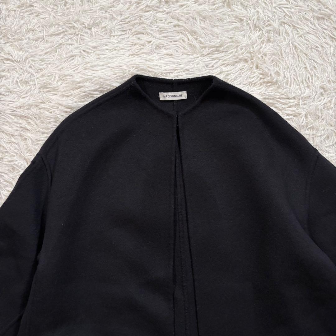 マディソンブルー　リバー　ショート　コート　ノーカラー　martinique