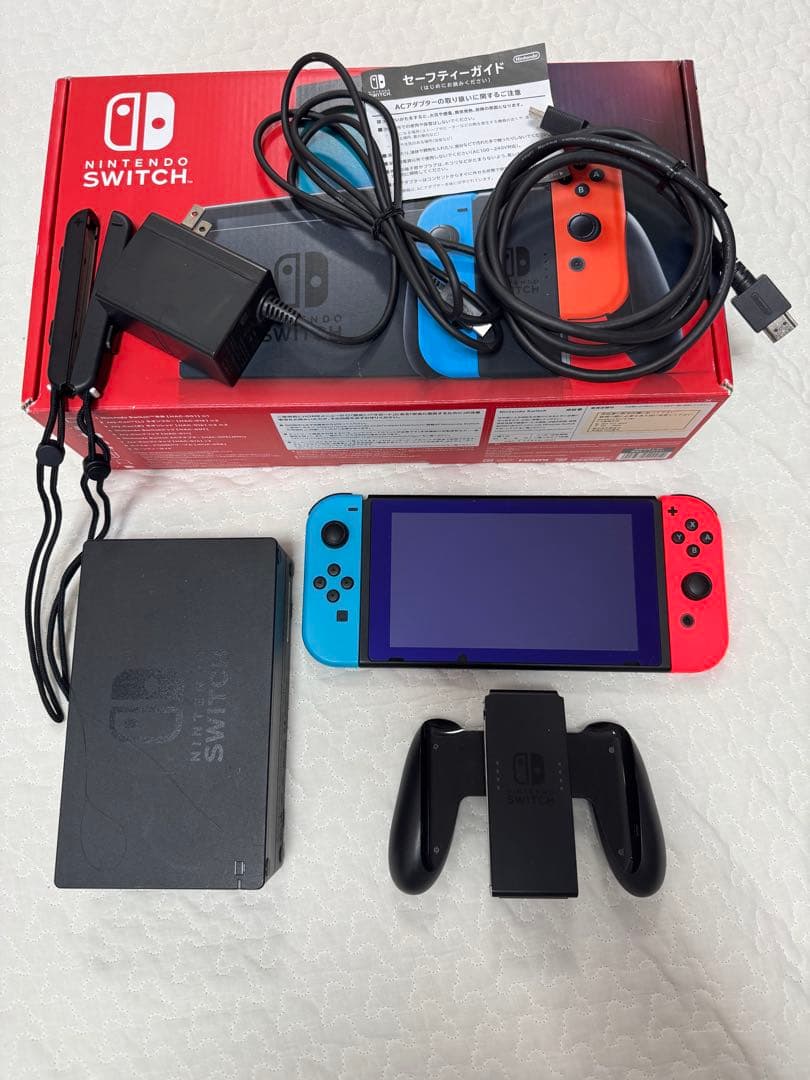 Nintendo Switch 赤/青 箱あり マイクロSDカード付+おまけあり