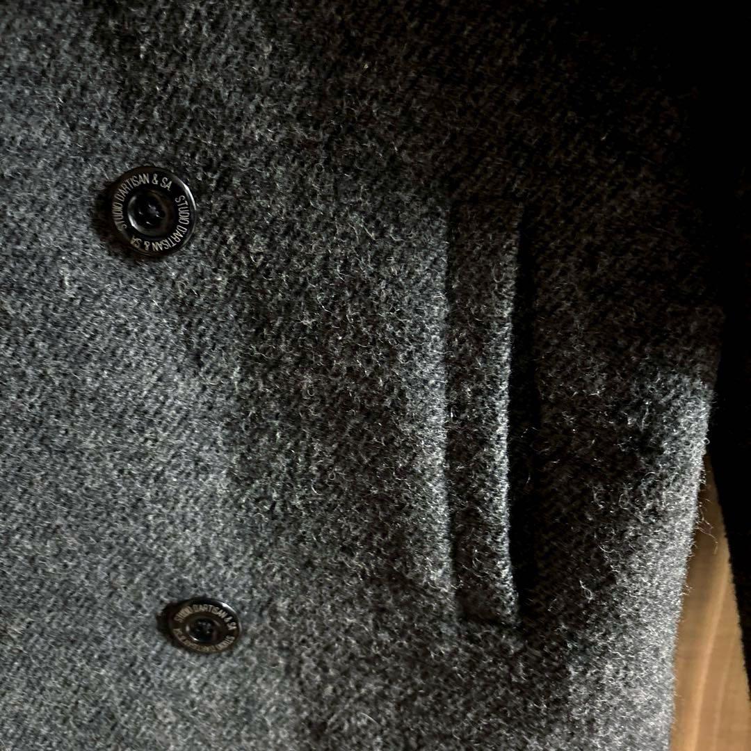 ゴリラGO！ STUDIO D’ARTISAN ウール ダブルピーコート