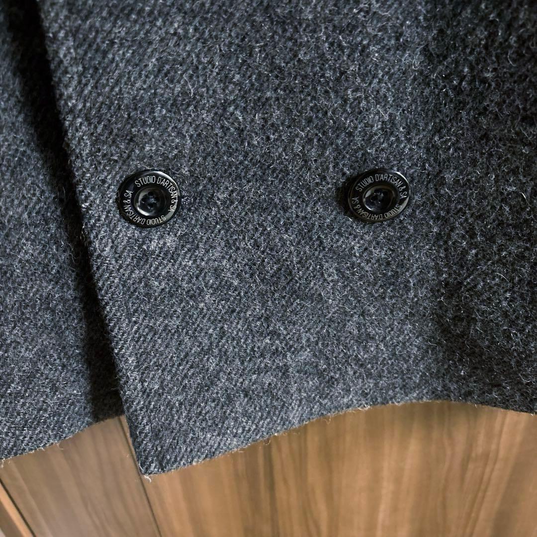 ゴリラGO！ STUDIO D’ARTISAN ウール ダブルピーコート