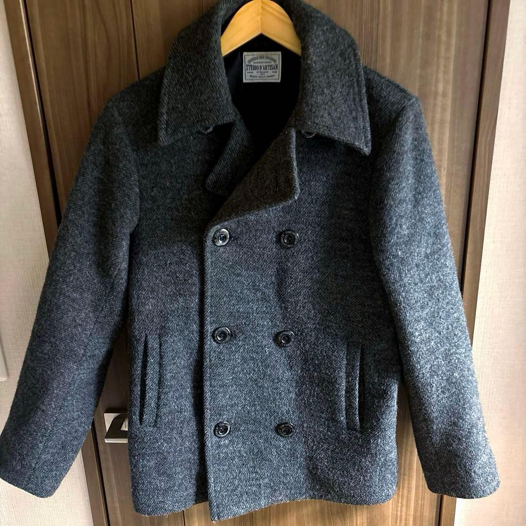 ゴリラGO！ STUDIO D’ARTISAN ウール ダブルピーコート