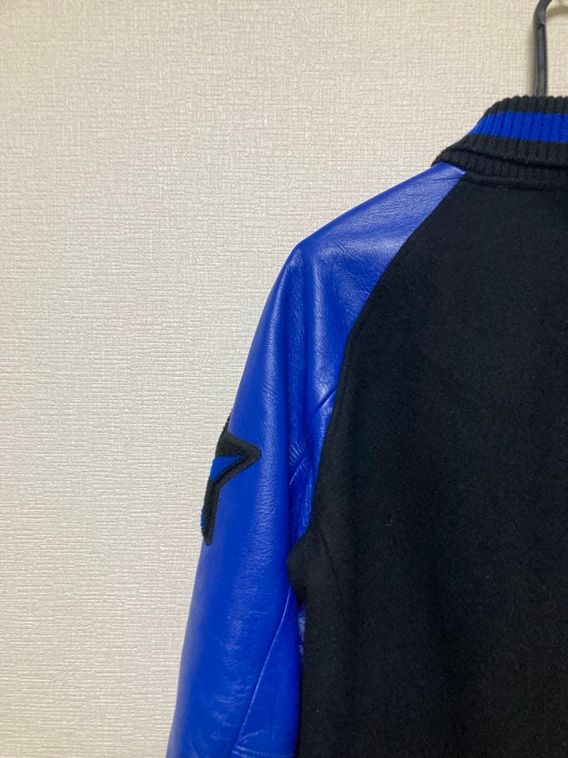 BEDWIN スタジャン　アワードジャケット　ベドウィン　青黒メルトン　野村訓市