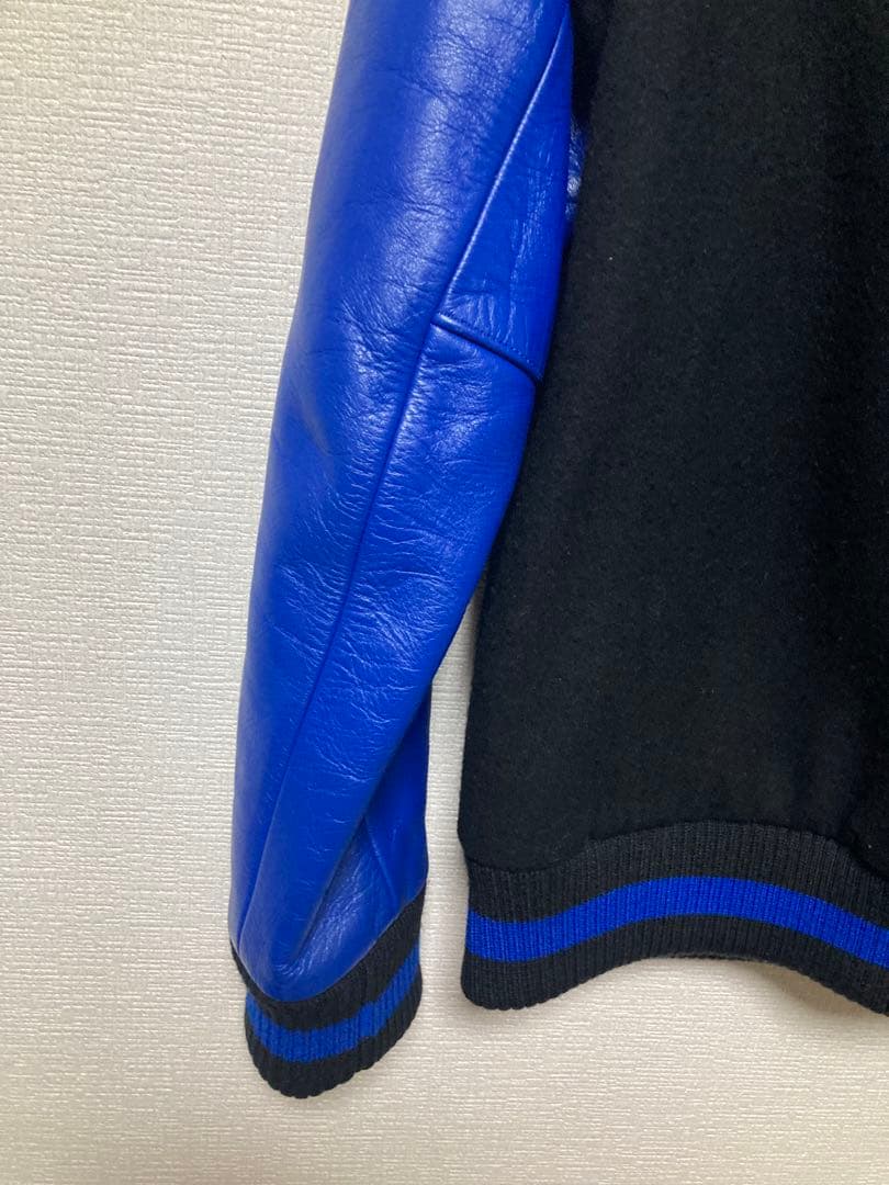 BEDWIN スタジャン　アワードジャケット　ベドウィン　青黒メルトン　野村訓市