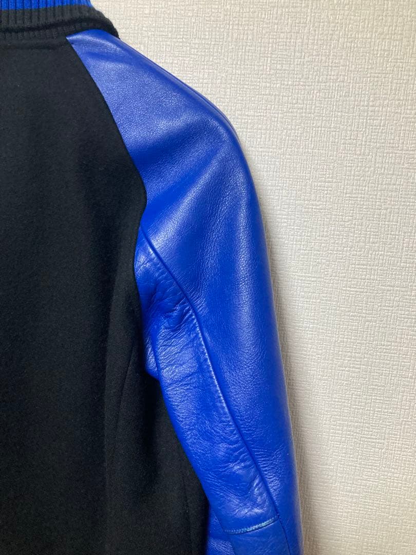 BEDWIN スタジャン　アワードジャケット　ベドウィン　青黒メルトン　野村訓市