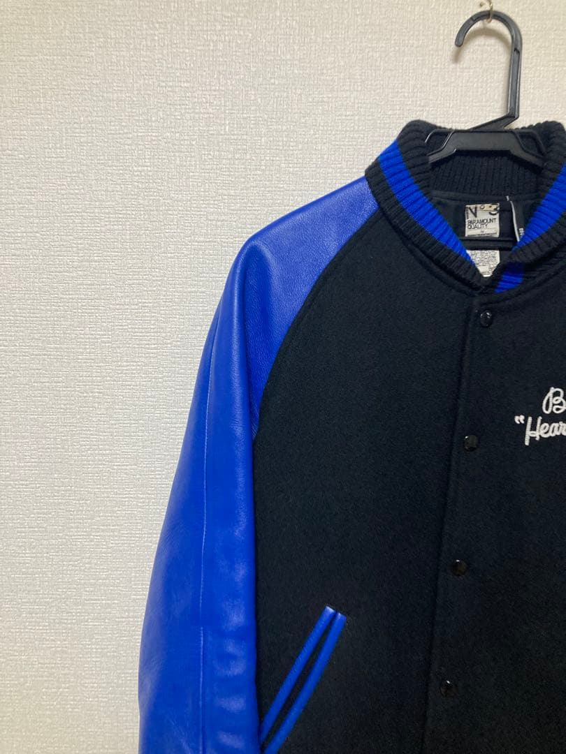 BEDWIN スタジャン　アワードジャケット　ベドウィン　青黒メルトン　野村訓市