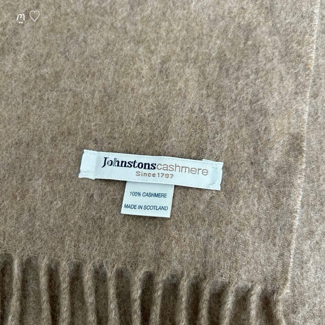 Johnstons　ジョンストンズオブエルガン　カシミヤ100%大判ストール