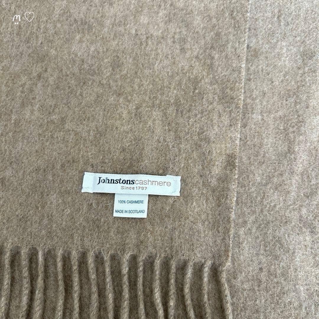 Johnstons　ジョンストンズオブエルガン　カシミヤ100%大判ストール
