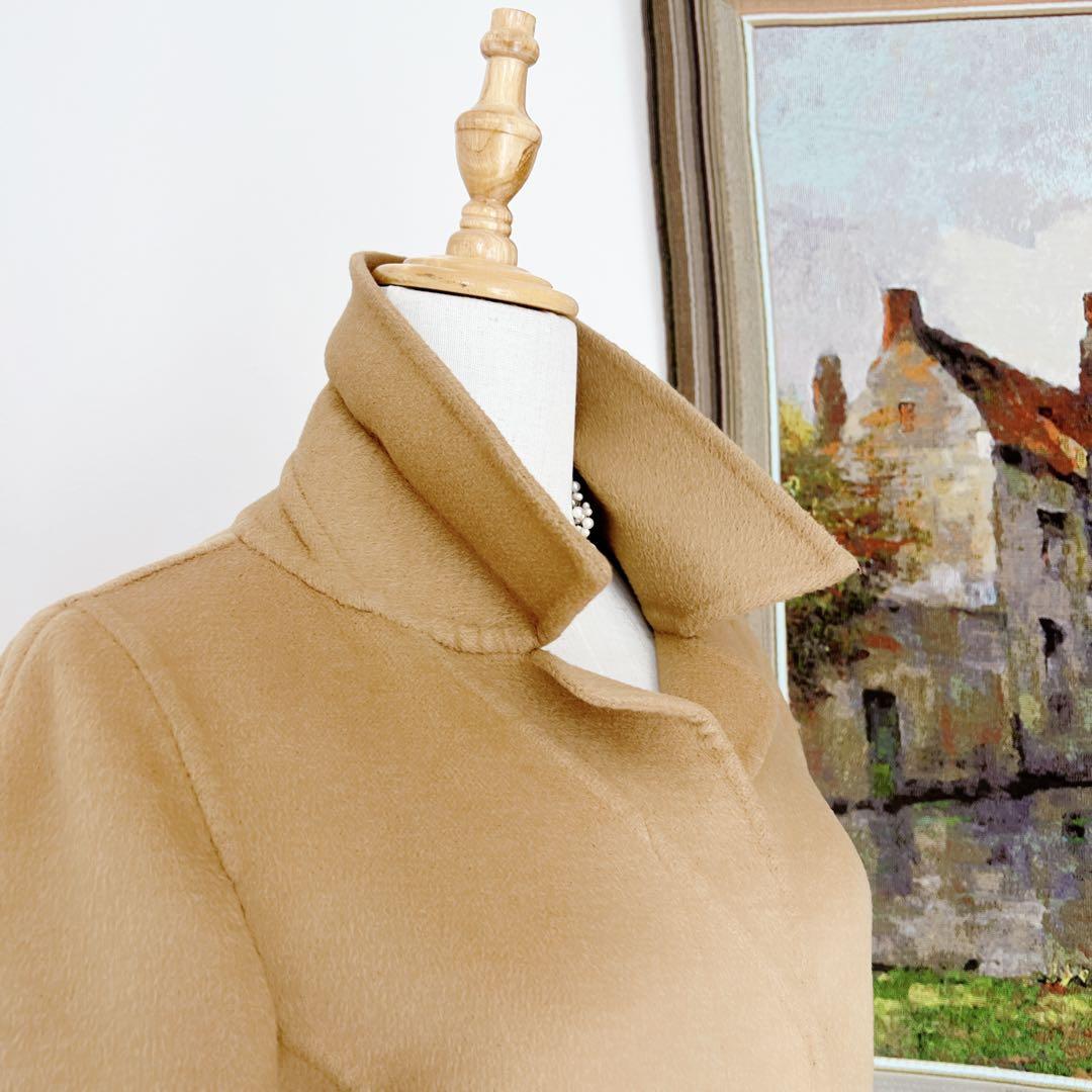 美品　VALENTINOヴァレンティノ ベルト付　ロング　コート キャメル