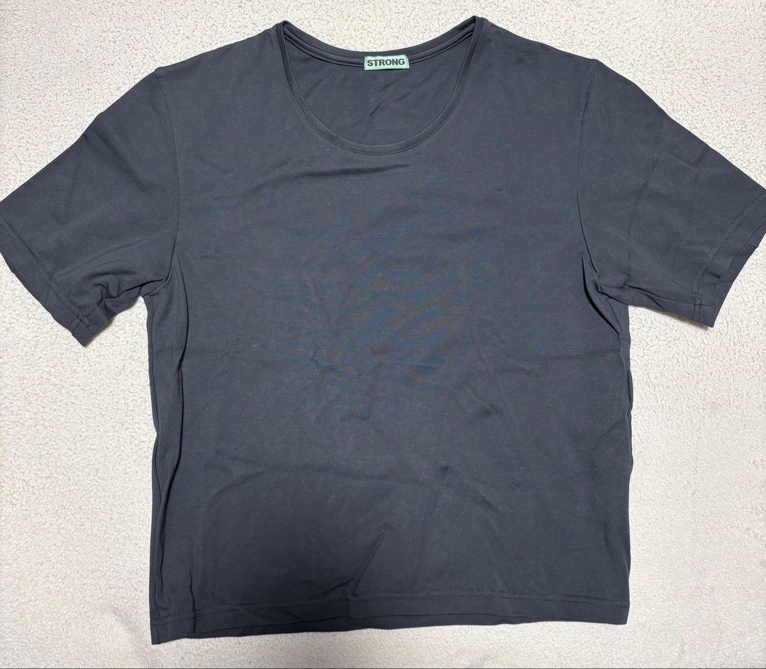 Mサイズ　STRONG PACK TEE SHORT (GREY) 短丈Tシャツ