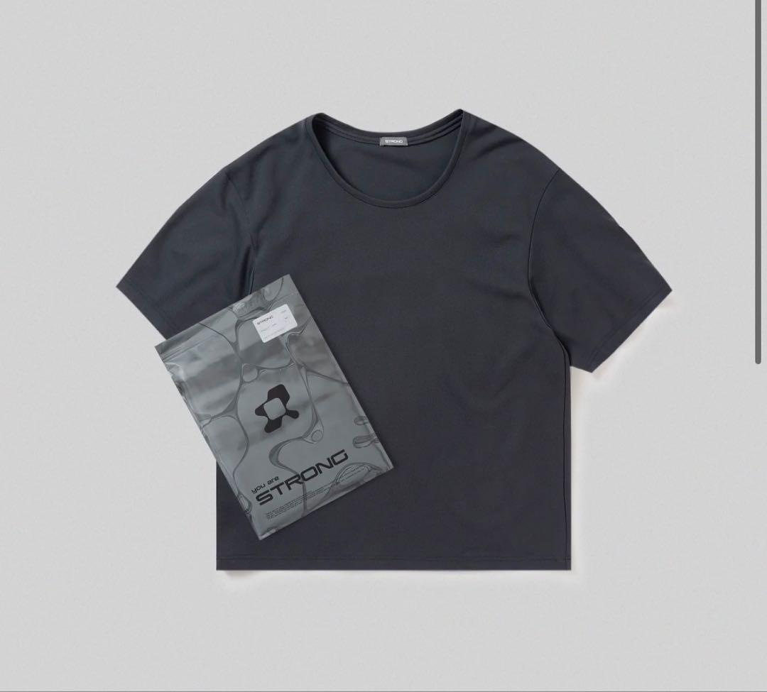 Mサイズ　STRONG PACK TEE SHORT (GREY) 短丈Tシャツ