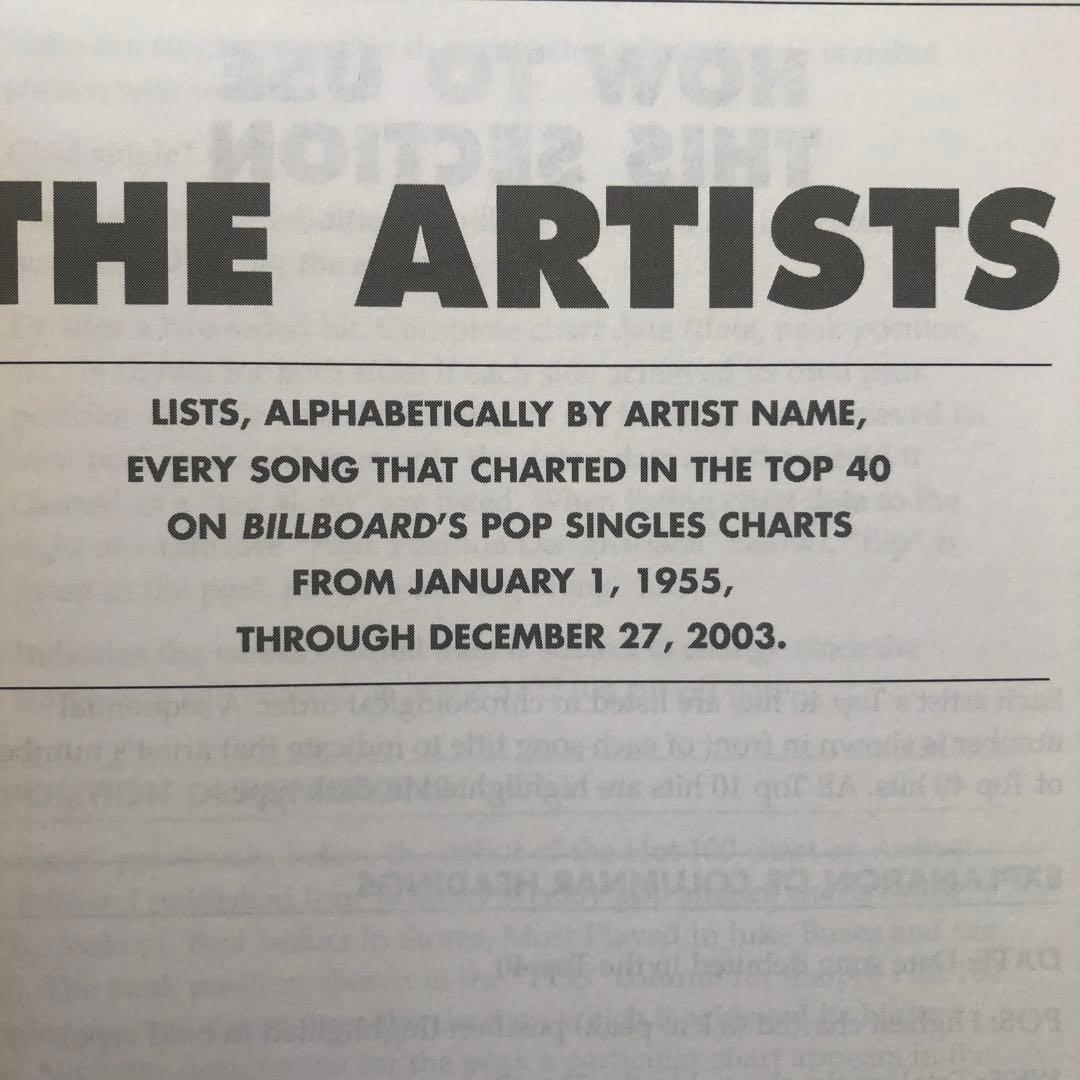 アート・デザイン・音楽 The Billboard Book of Top 40 Hits