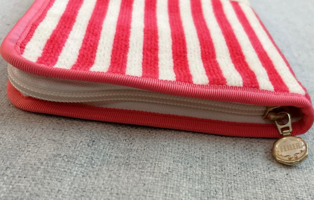 【美品】FEILER（フェイラー）ハイジ柄　母子手帳ケース ピンク