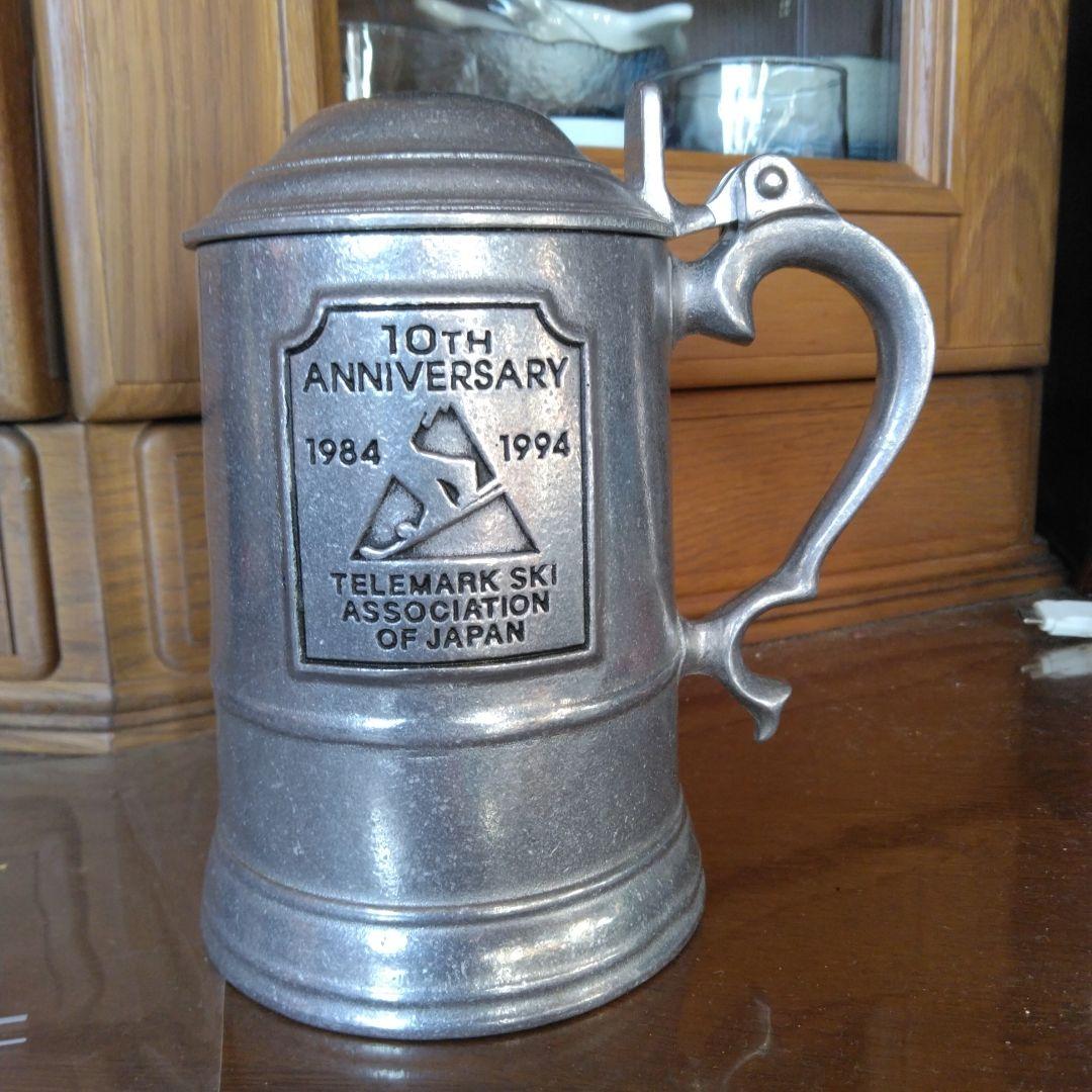 テレマークスキー協会 10周年記念マグ TAJ ピューター