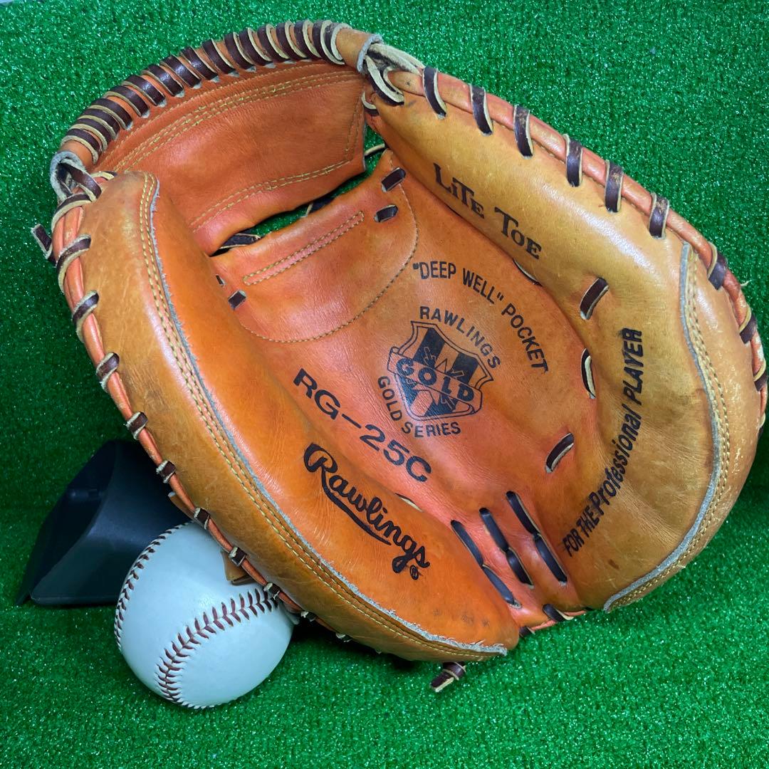 ローリングス 軟式　キャッチャーミット　大人用　ゴールドシリーズ