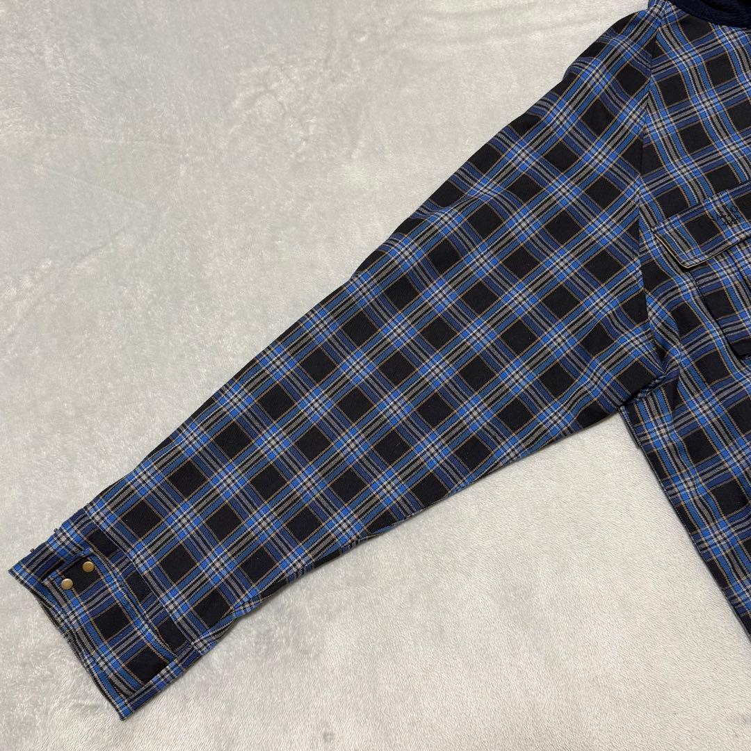 【完売品】TINA : JOJUN チェック柄　ハンティングジャケット　ブルー