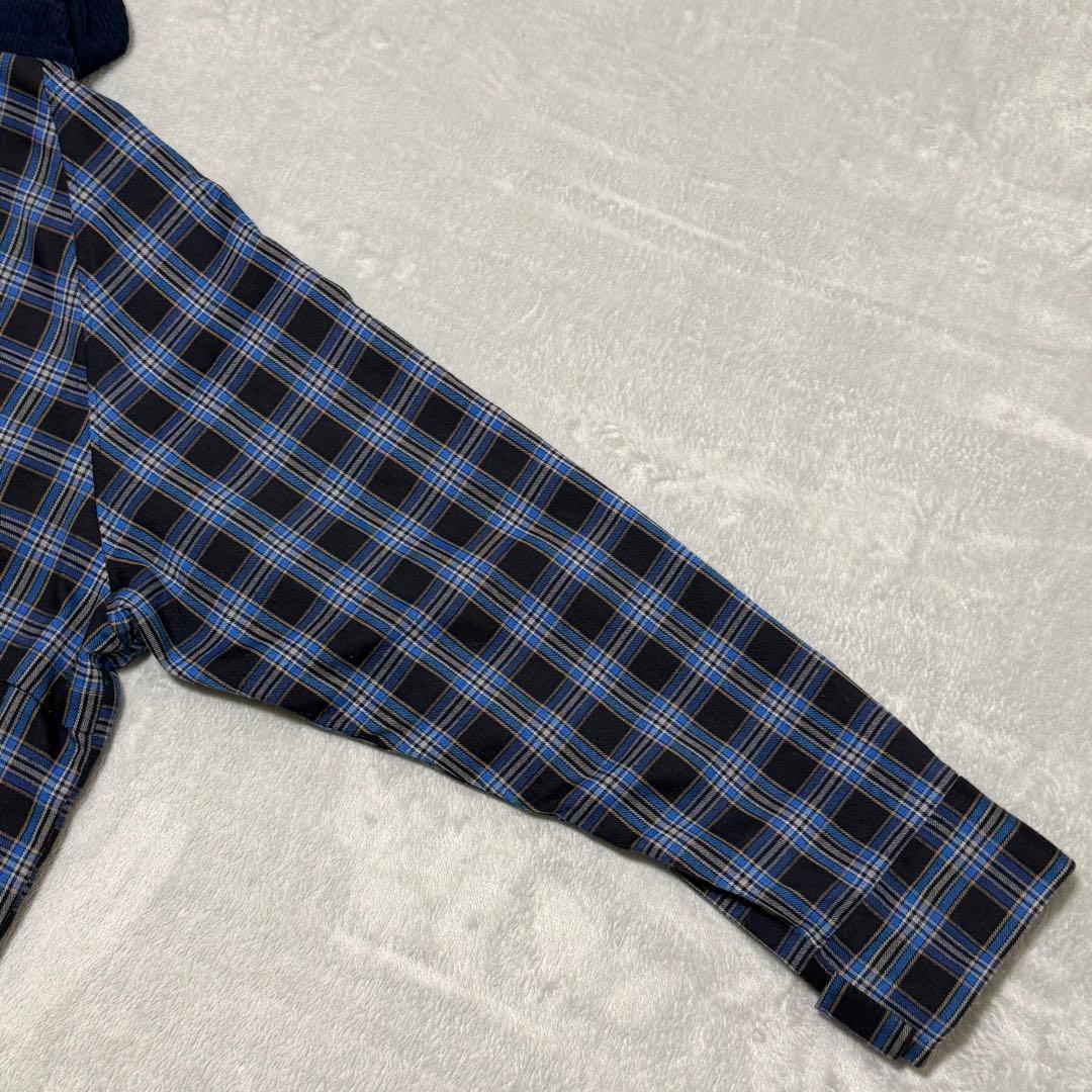 【完売品】TINA : JOJUN チェック柄　ハンティングジャケット　ブルー