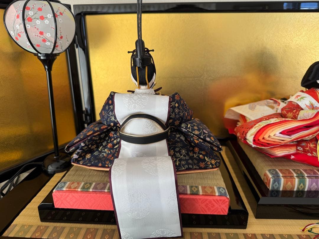 美品 雛人形 伝統的 衣裳着 親王飾り 高島屋特選 玉翠作