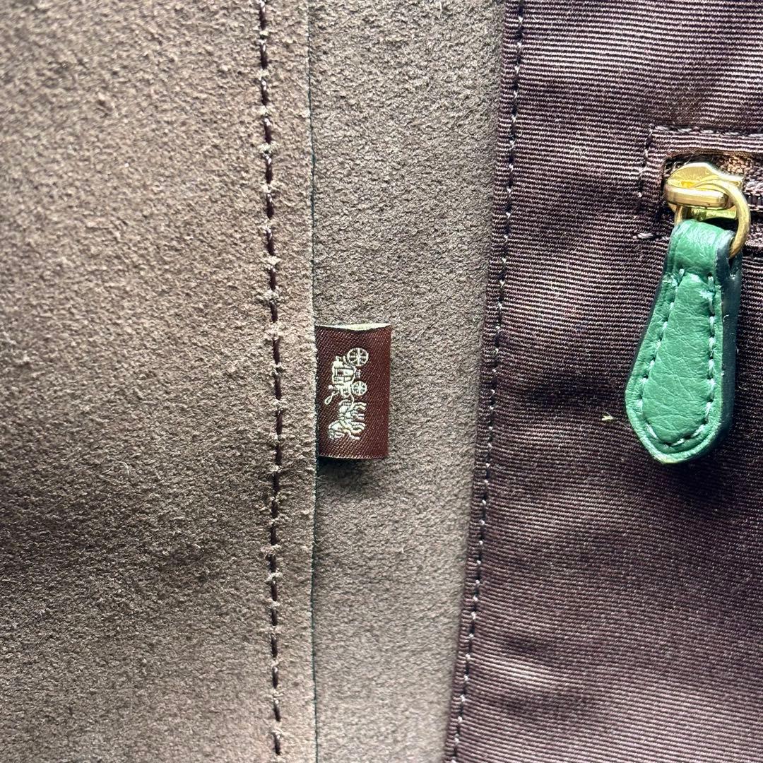 極美品✨COACH コーチ ダービー トートバッグ　レザー 大容量 グリーン