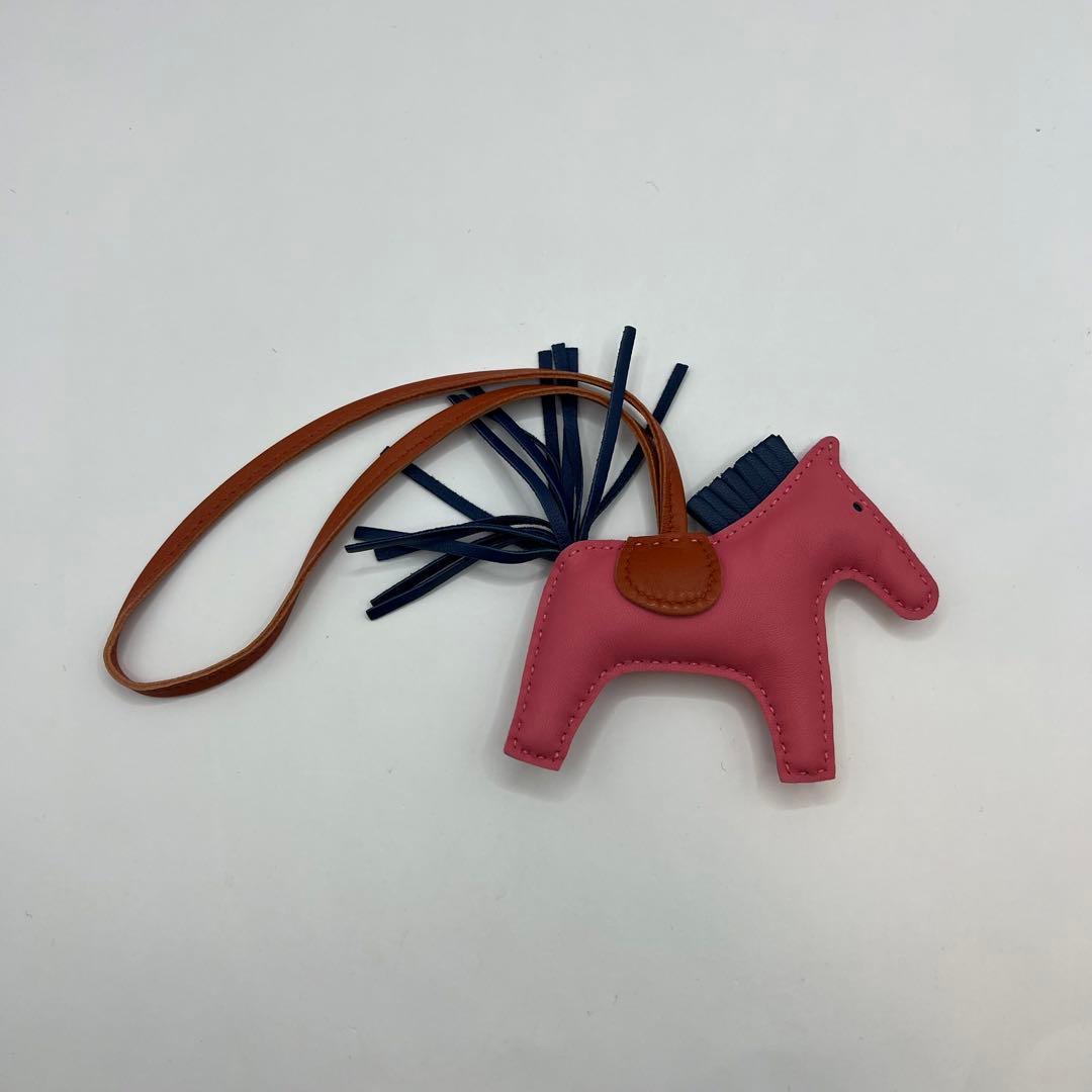 【極美品】エルメス チャーム ロデオ ペガサス レザー 馬 ホース