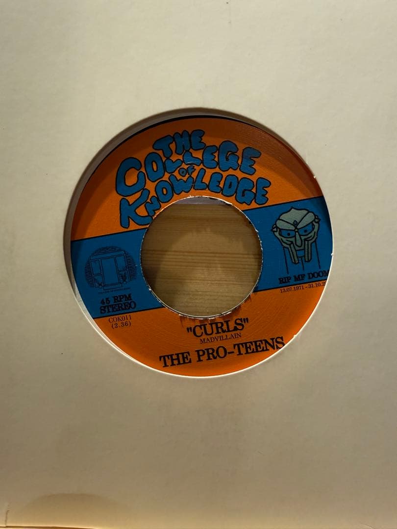 洋楽 PRO-TEENS DOOMSDAY / CURLS KMD MF DOOM