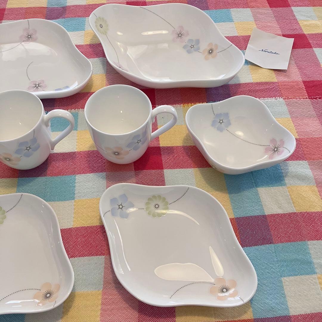 ノリタケ ボーンチャイナ／オーバル 菱形 プレート ボウル マグカップ