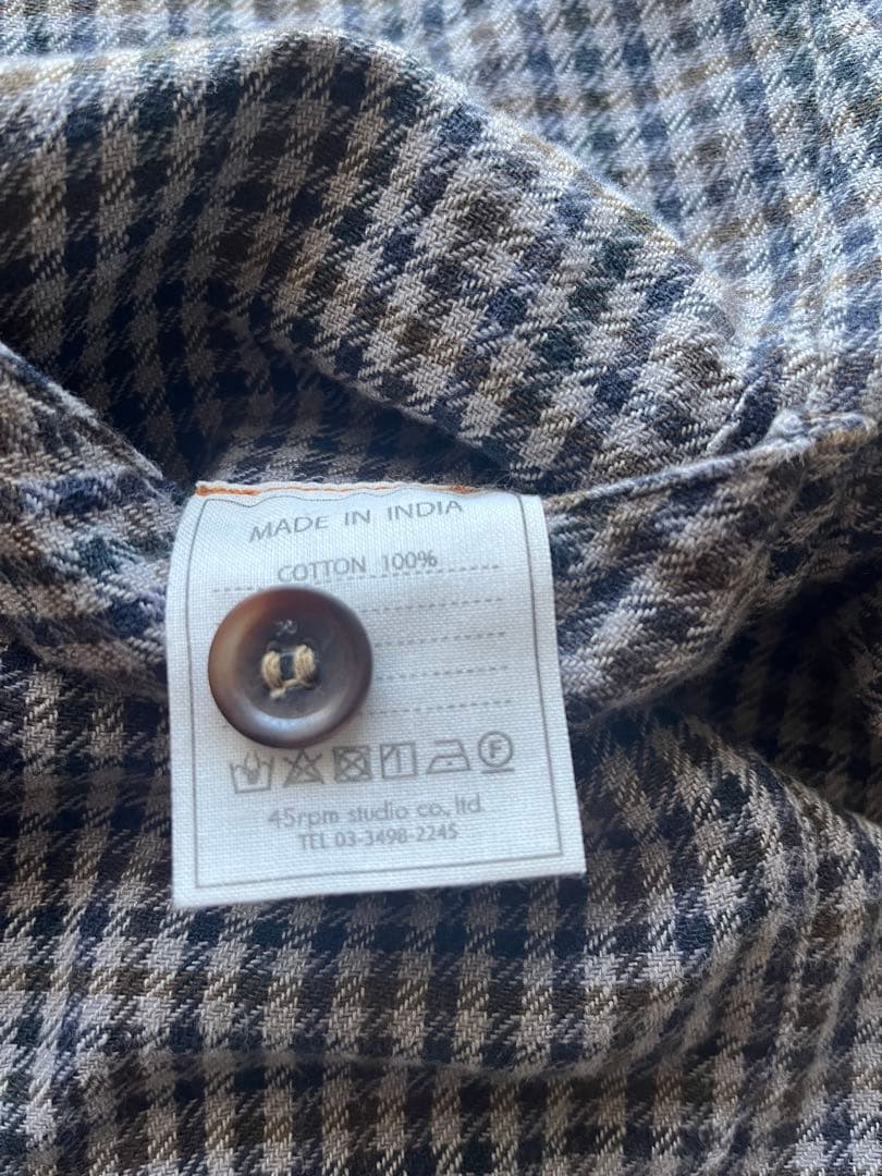 45R pm ネルシャツジャケット