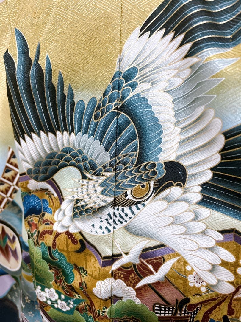 上品な黄土色羽織♡七五三　5歳　男の子　フルセット　一式　鷹