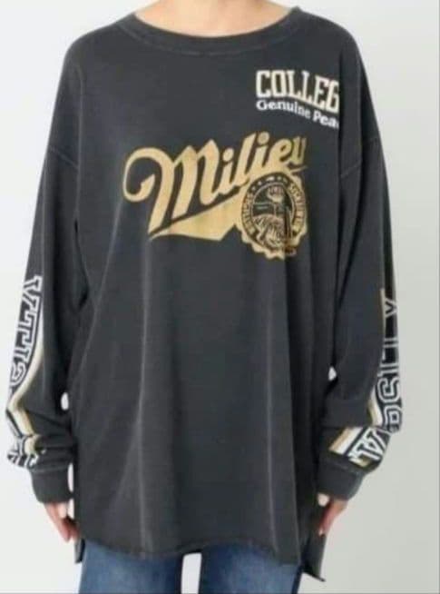 Muse de Deuxieme Class ユーズド加工ロンTee