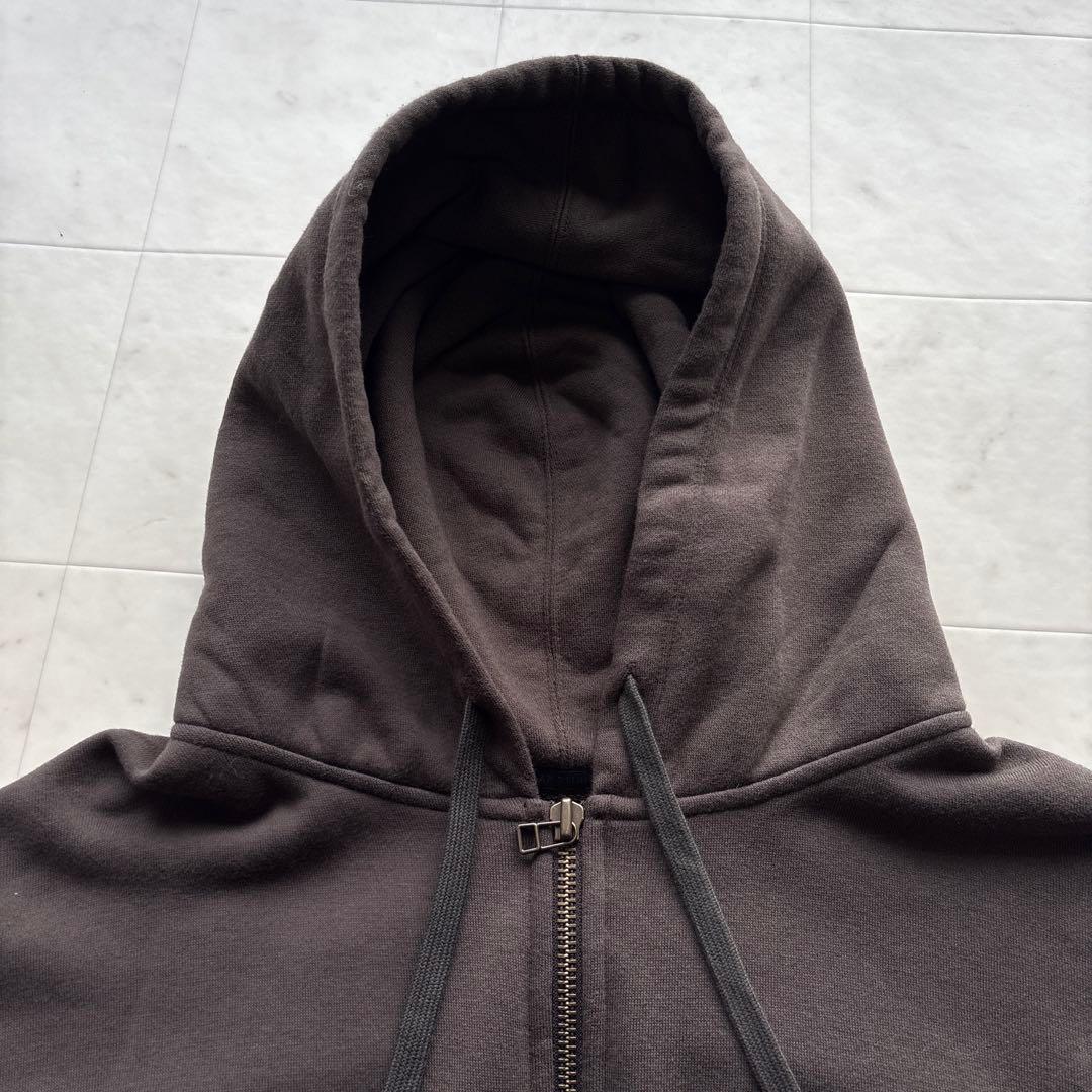 AP STUDIO ウールミックス ハーフジップフーディ ゆったり ブラウン