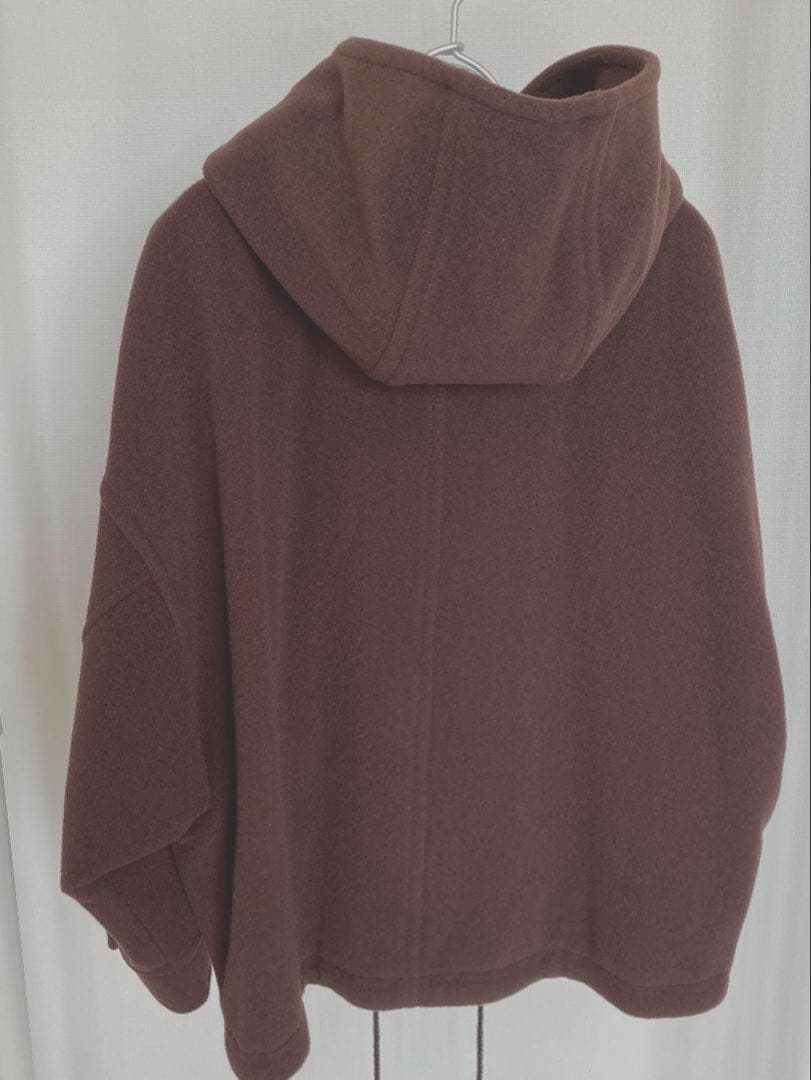 [新品未使用] zucca ズッカフード付ブラウンジャケット　アウター　ブルゾン