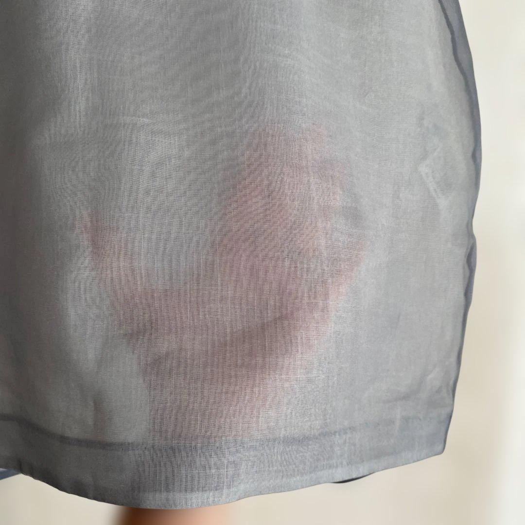 ENFOLDグレー ノースリーブ チュニック Aライン