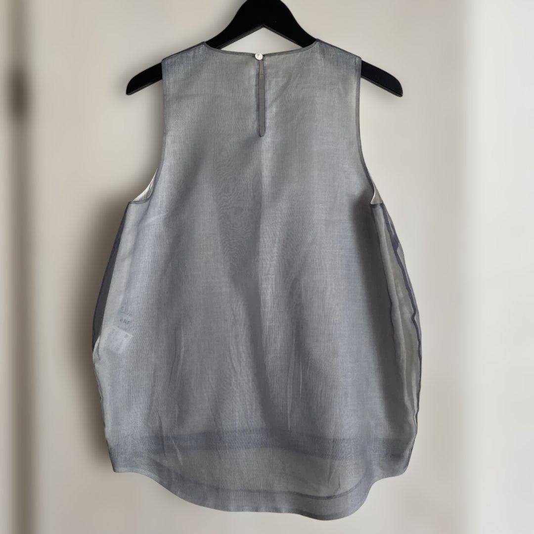 ENFOLDグレー ノースリーブ チュニック Aライン