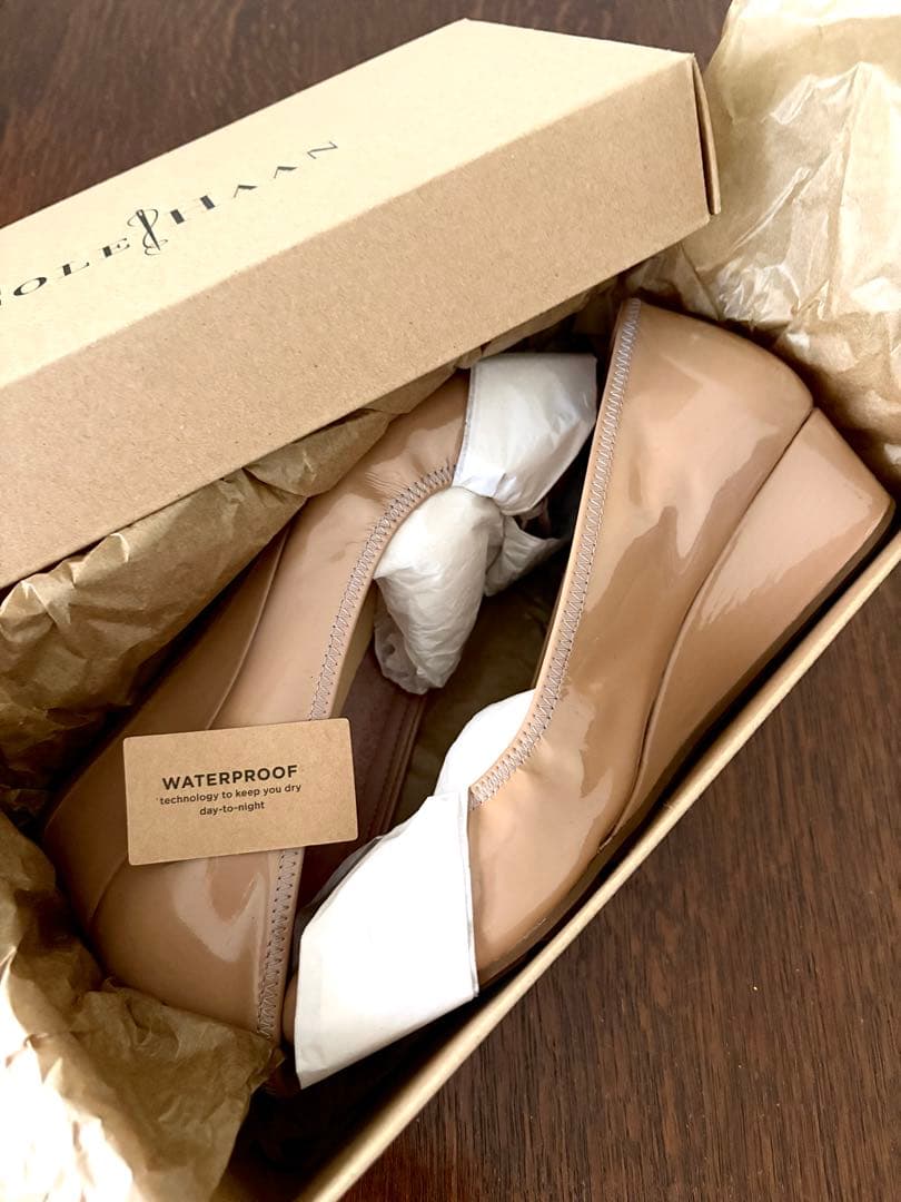 コールハーン　ウォータープルーフ　タリレースウェッジ　6.5/B