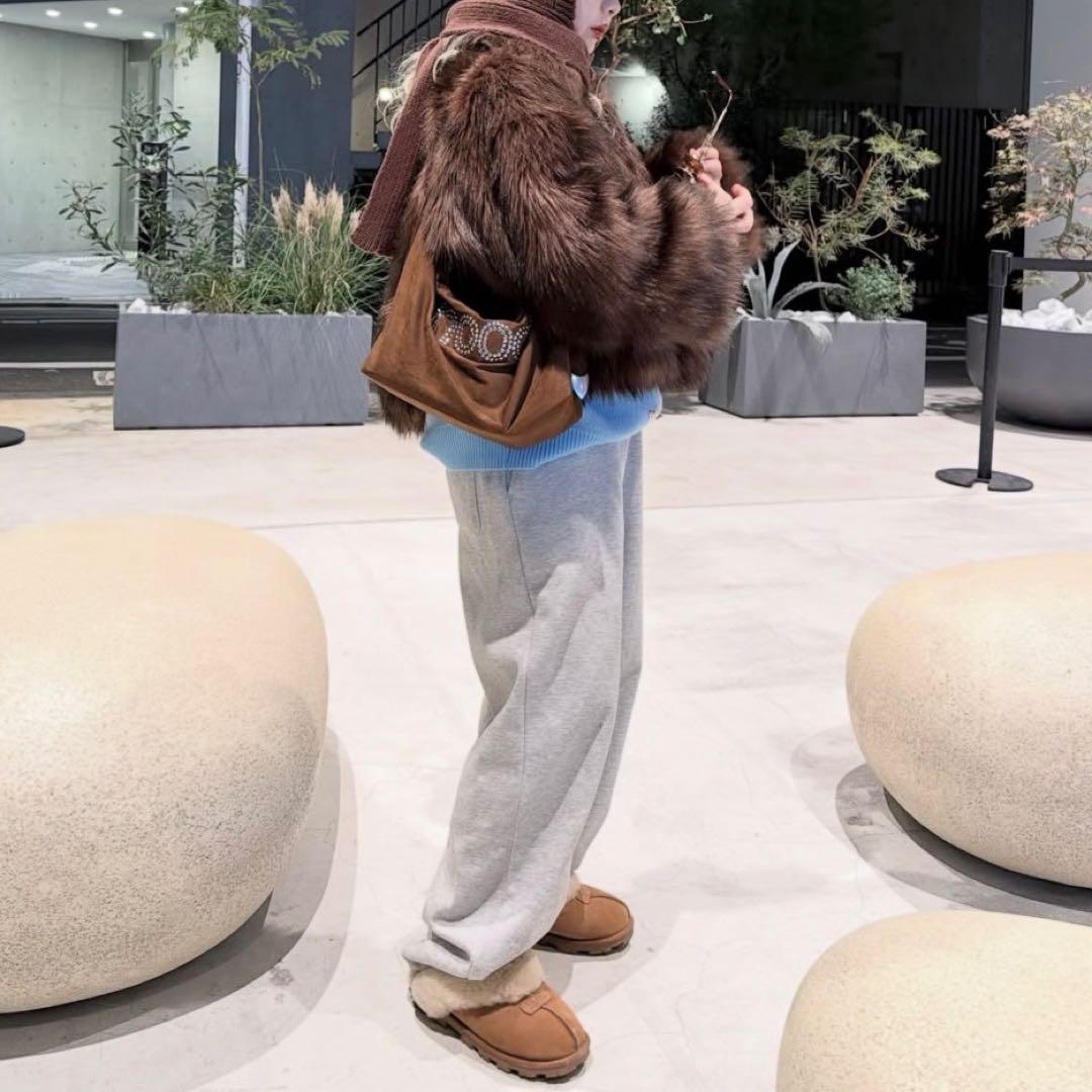 【Mi】leinwande Vegan Fur Jacket ブラウン