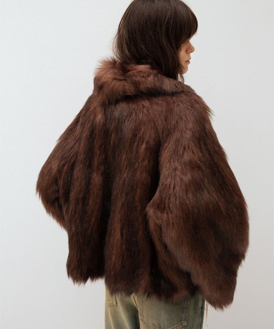 【Mi】leinwande Vegan Fur Jacket ブラウン