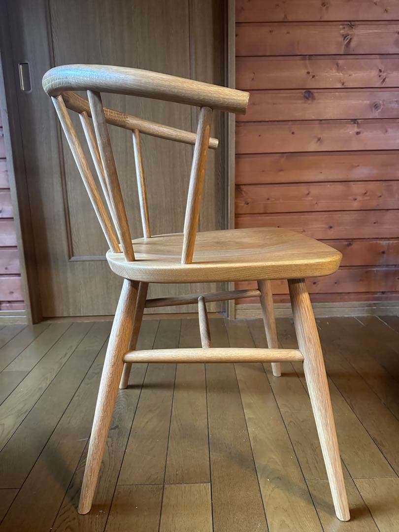 ★★無印良品　ブナ材　アームチェア・丸脚　MUJI　良品計画①