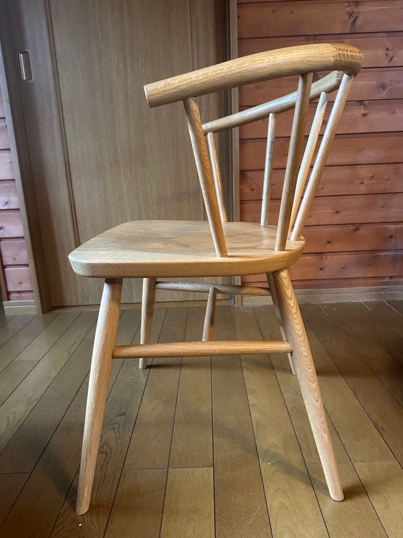 ★★無印良品　ブナ材　アームチェア・丸脚　MUJI　良品計画①