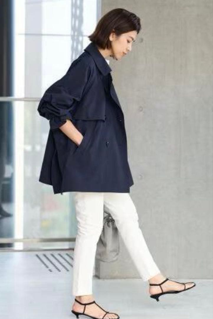 IENAPeポプリンオーバーショートコート新品タグ付き