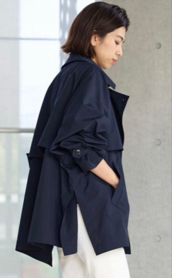 IENAPeポプリンオーバーショートコート新品タグ付き