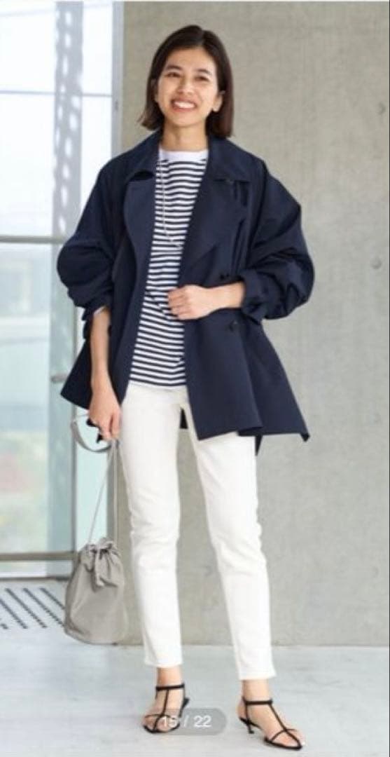 IENAPeポプリンオーバーショートコート新品タグ付き